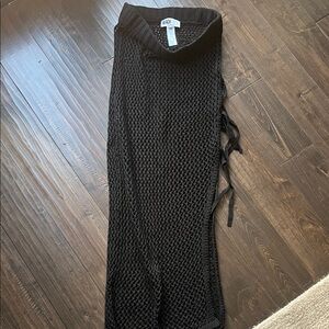 Beach Riot Black Knit Coverup NWOT